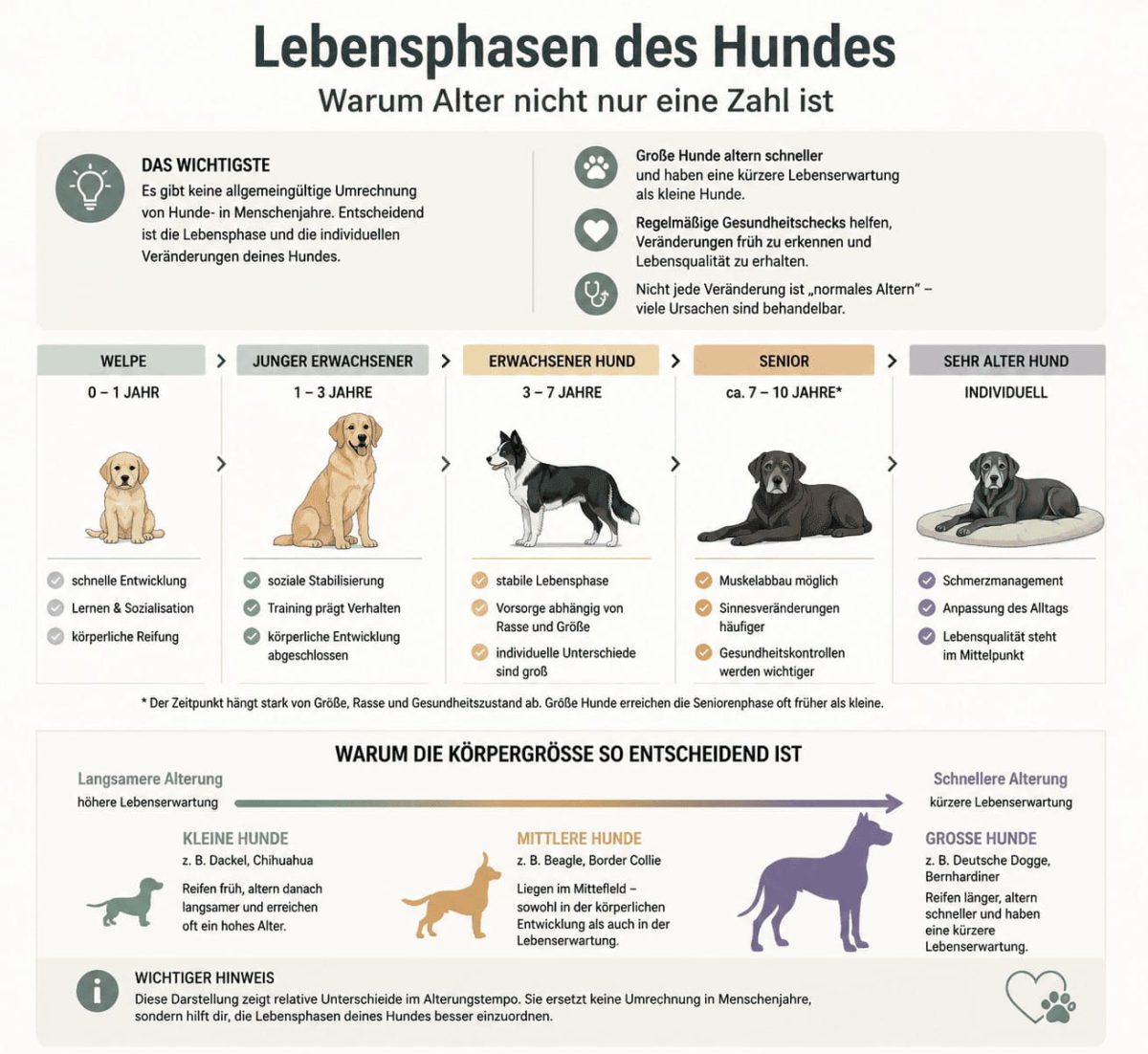 Tabelle Alterung Hund