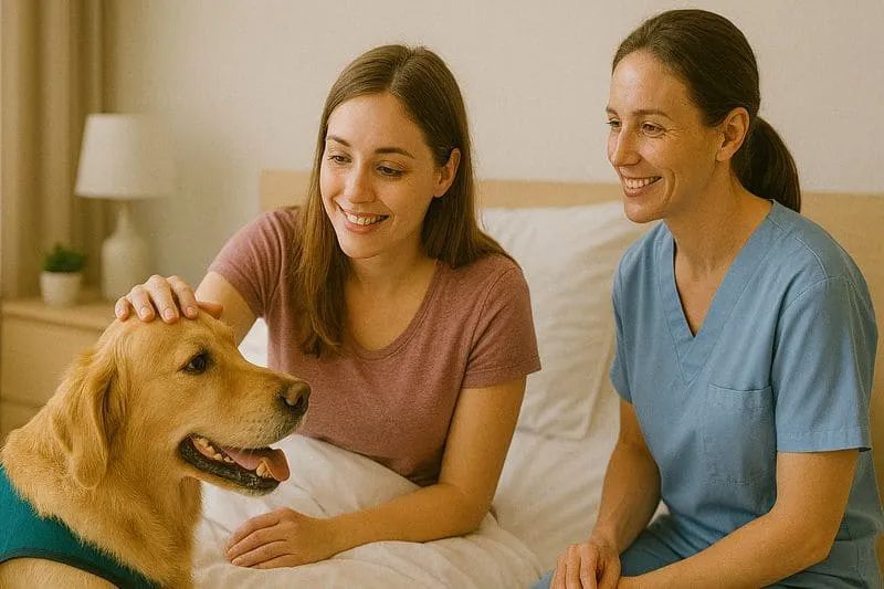 Therapiehunde – Begleitung im therapeutischen Kontext bei unterHUNDs im Saarland