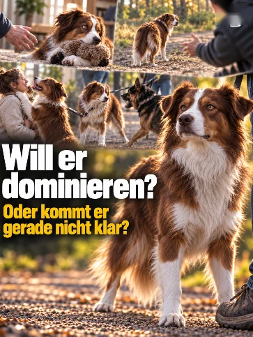 Will er dominieren? Oder kommt er gerade nicht klar?