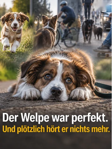 Der Welpe war perfekt. Und plötzlich hört er nichts mehr.