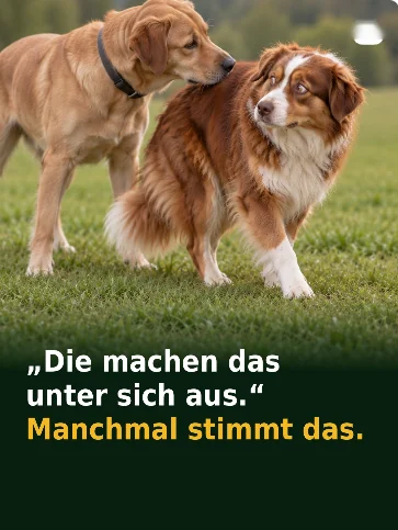 „Die machen das unter sich aus." Manchmal stimmt das.